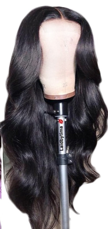 Long Body Wave Lace Front Swiss Lace Brazilian Human Hair Wigs PrePlucked  With Baby Hair