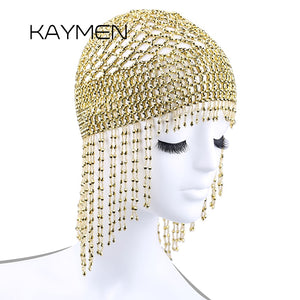 Cleopatra Beaded Head Cap