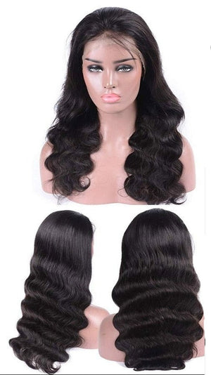 Long Body Wave Lace Front Swiss Lace Brazilian Human Hair Wigs PrePlucked  With Baby Hair