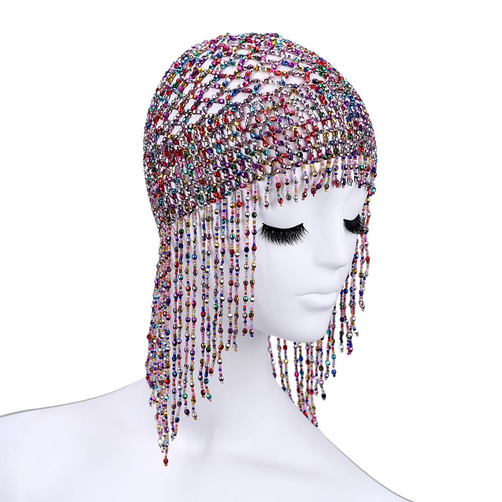 Cleopatra Beaded Head Cap