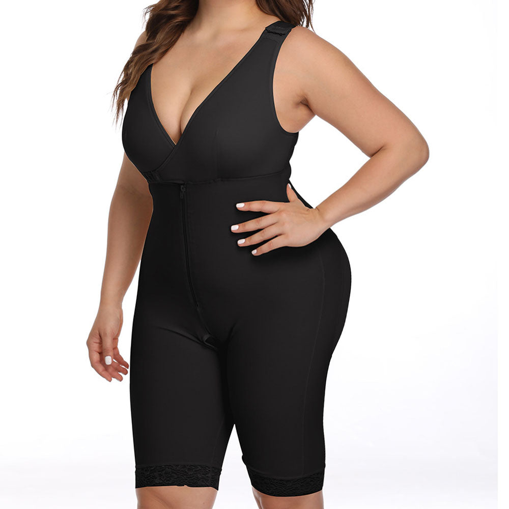 6XL V Neck Tank Top Strap  Waist Trainer & Body Shaper Plus Size Women