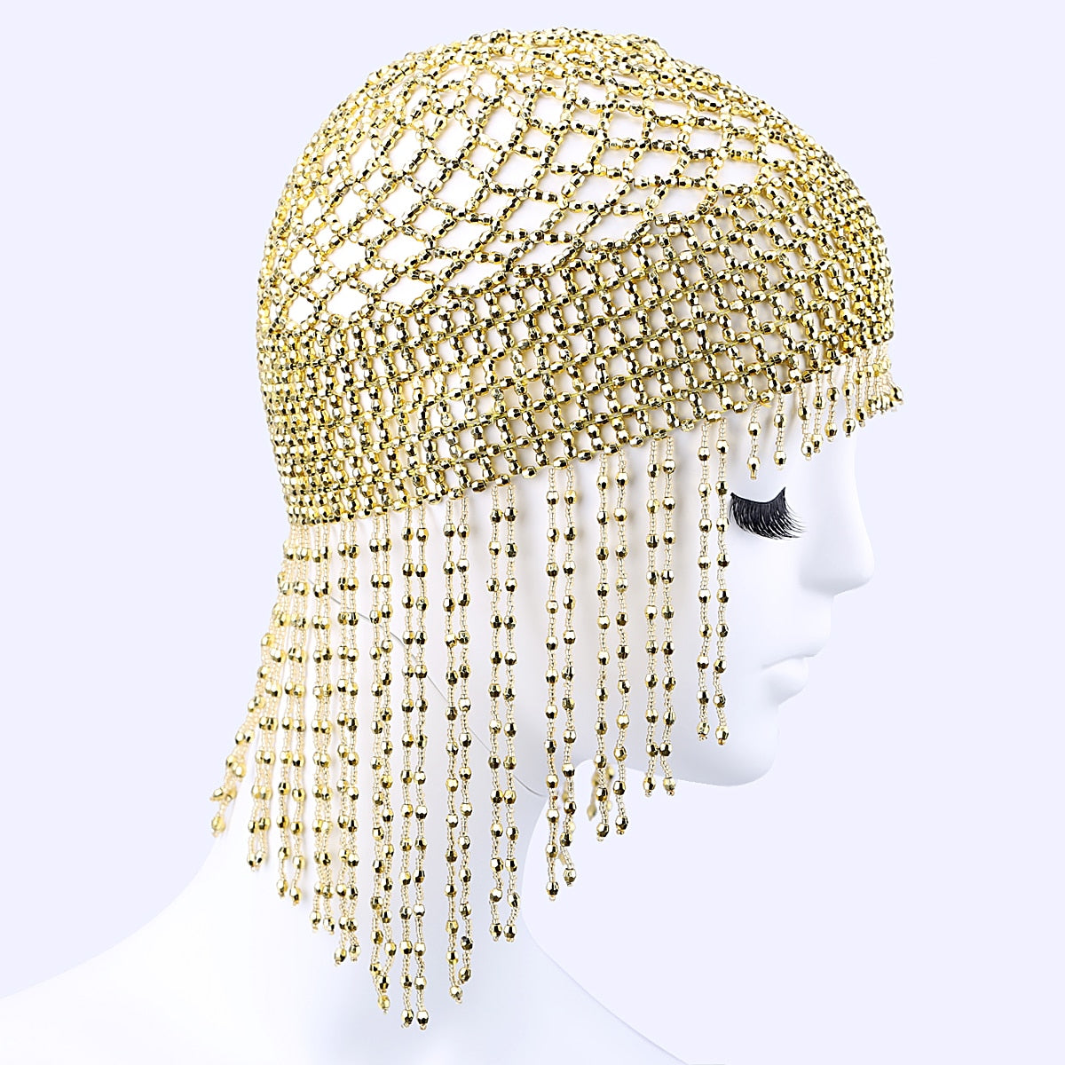 Cleopatra Beaded Head Cap