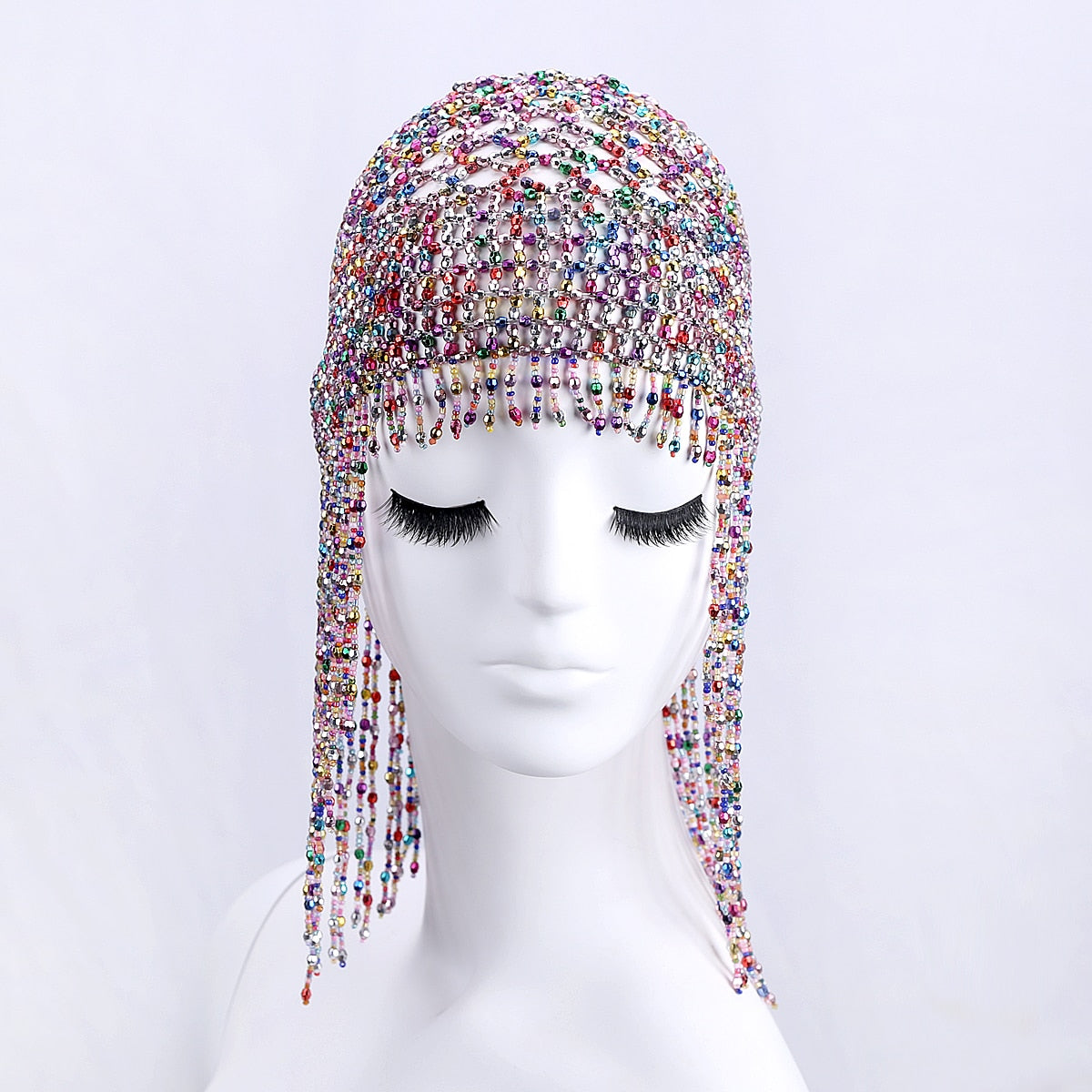 Cleopatra Beaded Head Cap