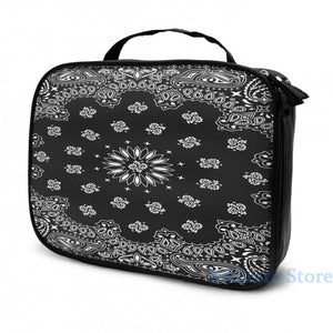 Assorted Black Bandana Print Handkerchief School Bags