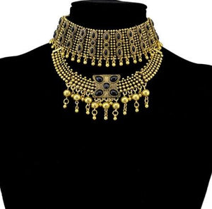 Bib Beaded Choker Necklace Collar Womens Jewelry